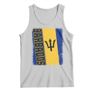 Vintage Barbados Flag Tank Top Distressed Patriotic Caribbean Island Barbadian Pride Heritage Gift TS10 Ash Print Your Wear