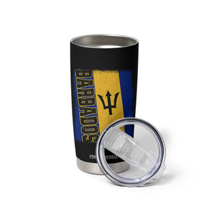 Vintage Barbados Flag Tumbler Cup Distressed Patriotic Caribbean Island Barbadian Pride Heritage Gift TS10 Print Your Wear