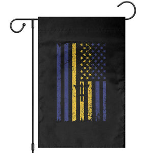 Barbados American Flag Garden Flag Distressed Barbadian Pride Patriotic Heritage Gift TS10 Black Print Your Wear