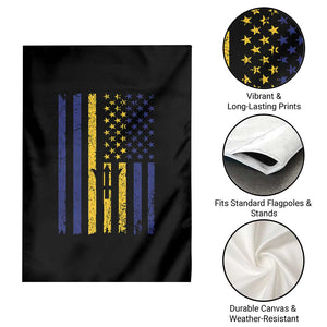 Barbados American Flag Garden Flag Distressed Barbadian Pride Patriotic Heritage Gift TS10 Print Your Wear