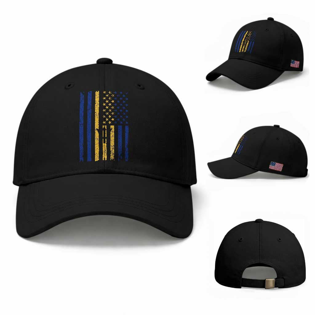 Barbados American Flag Baseball Cap Distressed Barbadian Pride Patriotic Heritage Gift TS10 Baseball Cap Universal Fit Black Print Your Wear