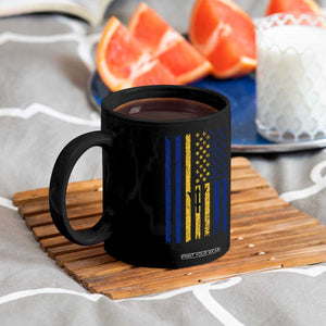 Barbados American Flag Coffee Mug Distressed Barbadian Pride Patriotic Heritage Gift TS10 Print Your Wear