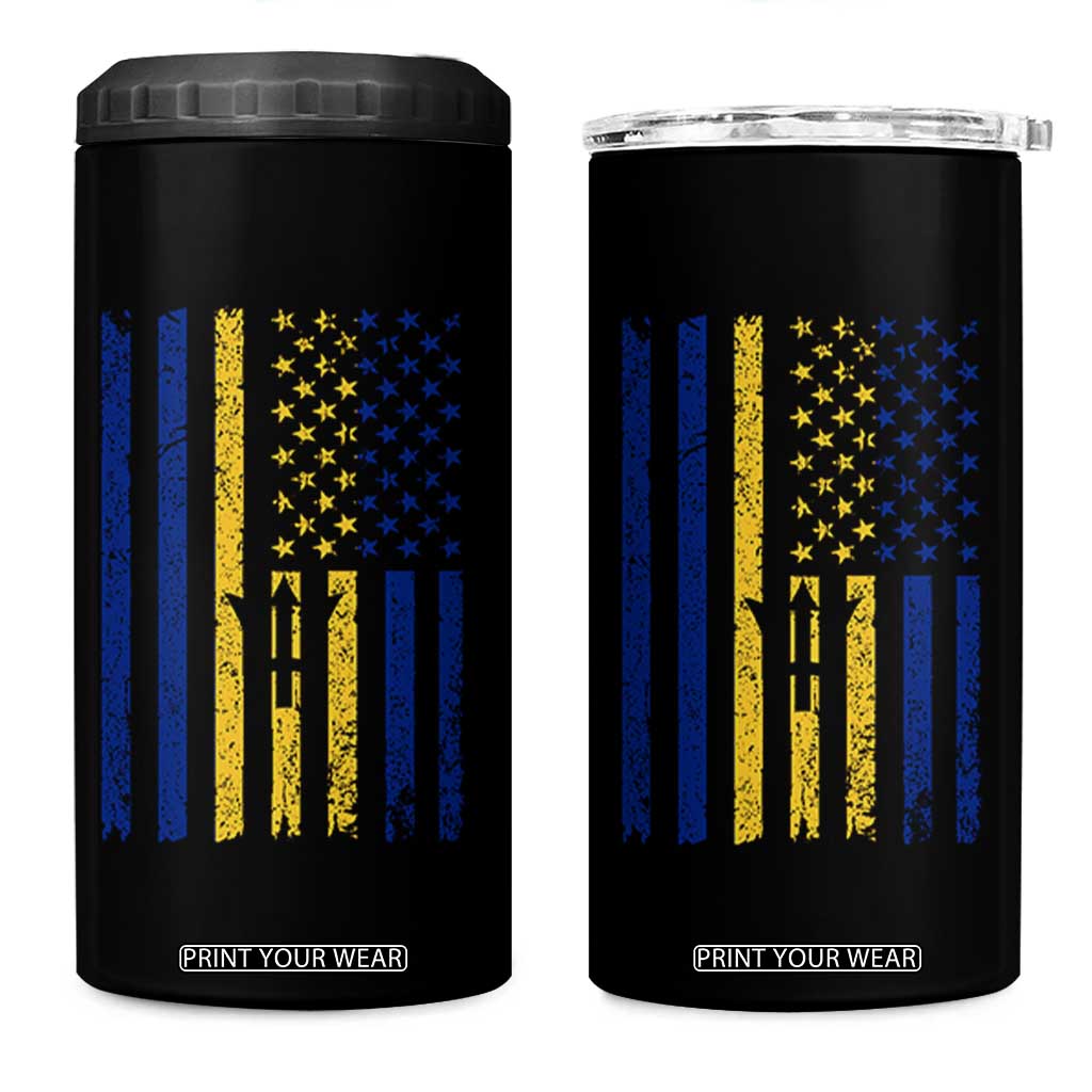 Barbados American Flag 4 in 1 Can Cooler Tumbler Distressed Barbadian Pride Patriotic Heritage Gift TS10 One Size: 16 oz Black Print Your Wear