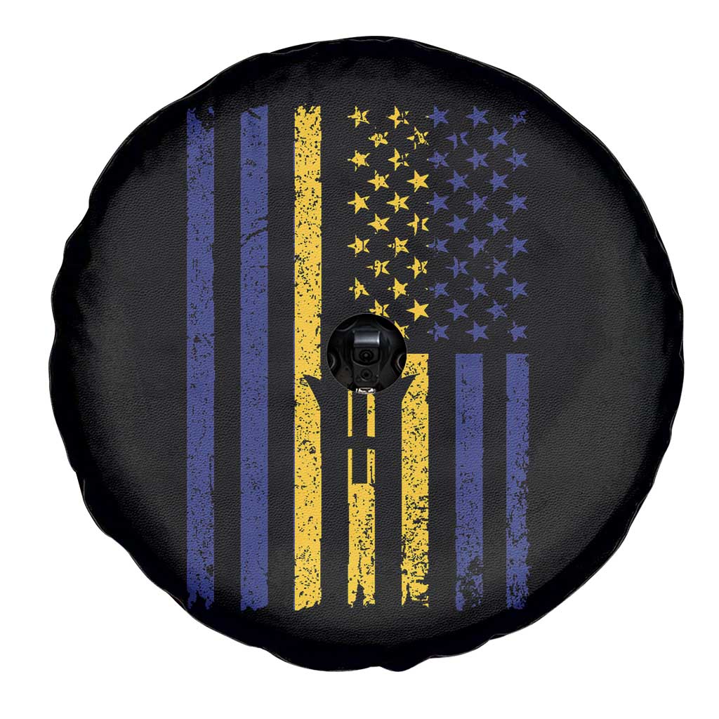 Barbados American Flag Spare Tire Cover Distressed Barbadian Pride Patriotic Heritage Gift TS10 Print Your Wear