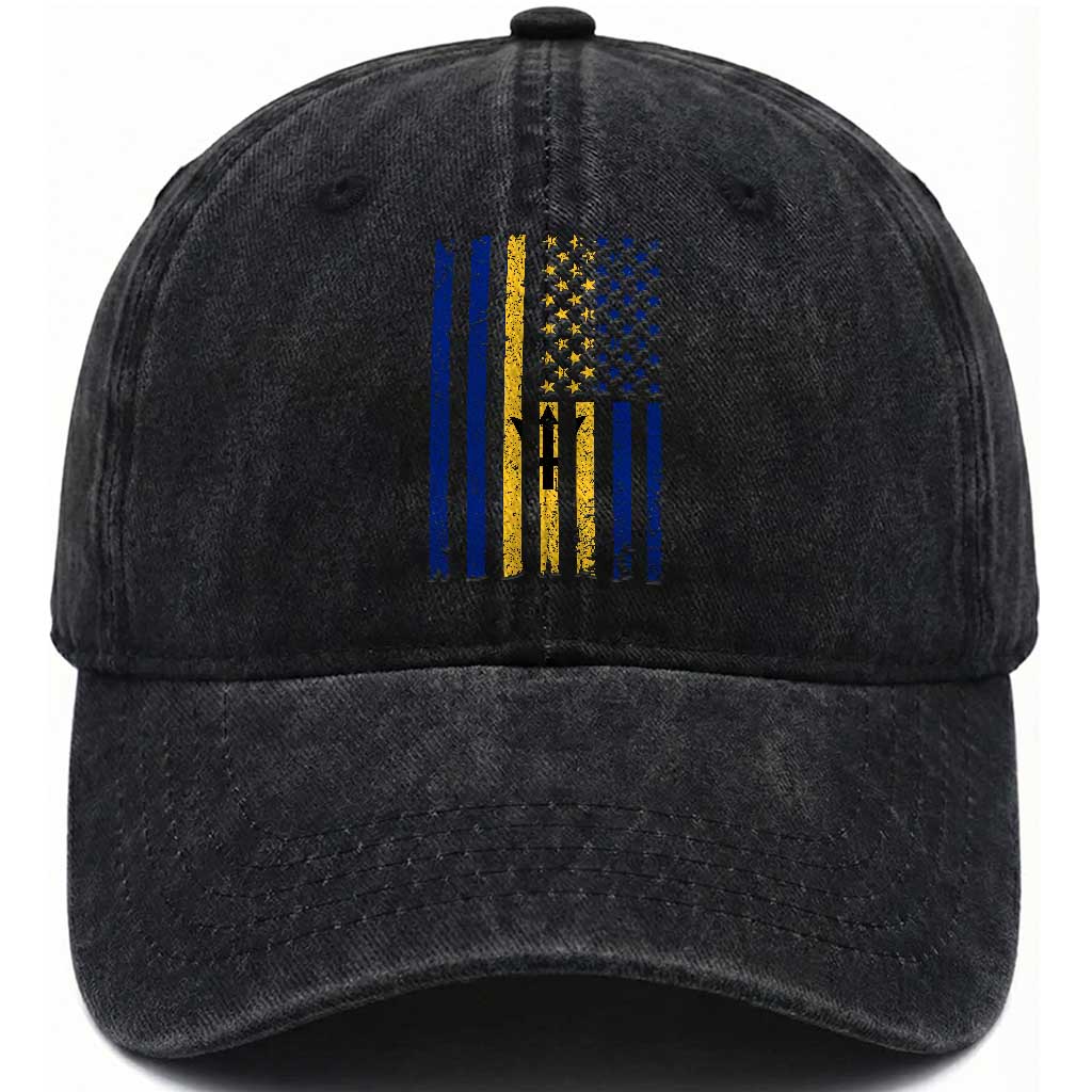 Barbados American Flag Washed Cotton Baseball Cap Distressed Barbadian Pride Patriotic Heritage Gift TS10 Print Your Wear
