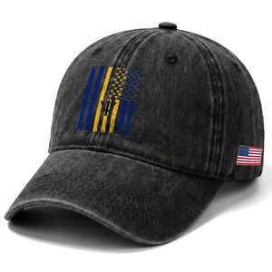 Barbados American Flag Washed Cotton Baseball Cap Distressed Barbadian Pride Patriotic Heritage Gift TS10 Print Your Wear
