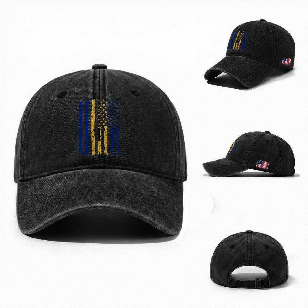 Barbados American Flag Washed Cotton Baseball Cap Distressed Barbadian Pride Patriotic Heritage Gift TS10 Washed Cap Universal Fit Black Print Your Wear