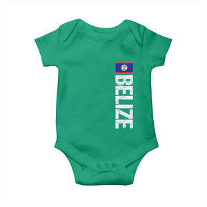 Belize Flag Baby Onesie Distressed Central American Pride Heritage Gift TS10 Irish Green Print Your Wear