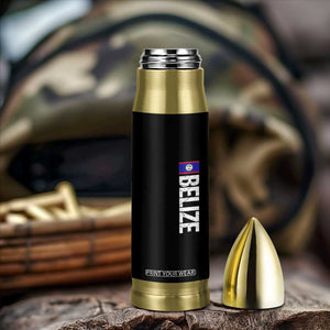 Belize Flag Bullet Tumbler Distressed Central American Pride Heritage Gift TS10 Print Your Wear