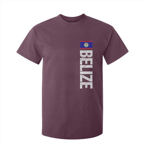 Belize Flag T Shirt For Kid Distressed Central American Pride Heritage Gift TS10 Maroon Print Your Wear