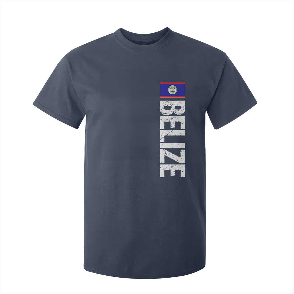 Belize Flag T Shirt For Kid Distressed Central American Pride Heritage Gift TS10 Navy Print Your Wear
