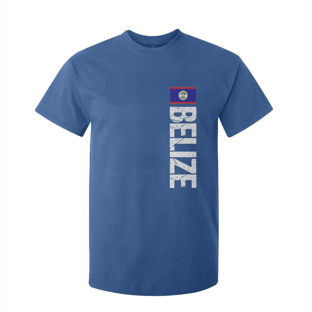 Belize Flag T Shirt For Kid Distressed Central American Pride Heritage Gift TS10 Royal Blue Print Your Wear