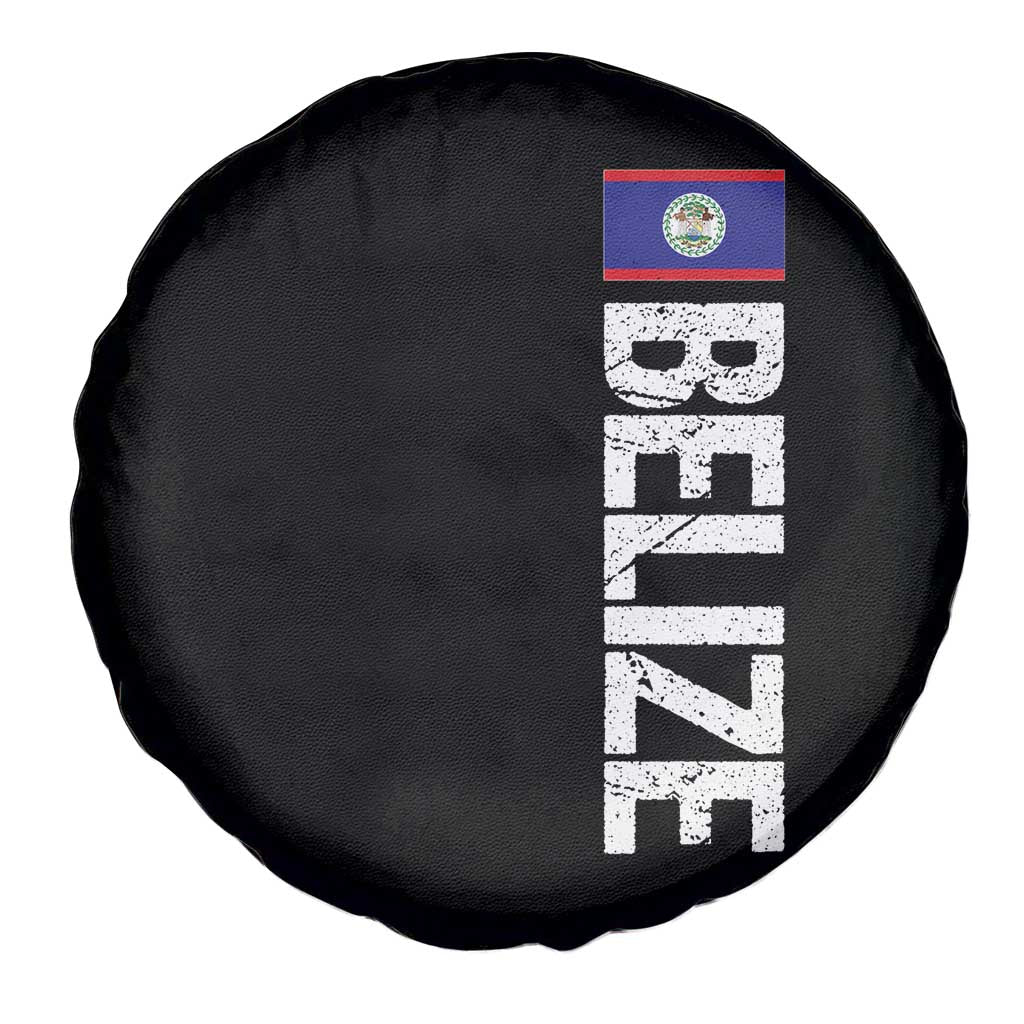 Belize Flag Spare Tire Cover Distressed Central American Pride Heritage Gift TS10 Print Your Wear