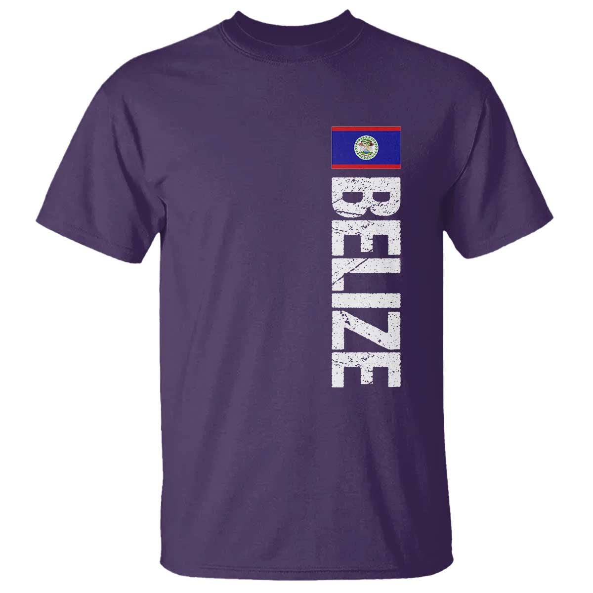 Belize Flag T Shirt Distressed Central American Pride Heritage Gift TS10 Print Your Wear