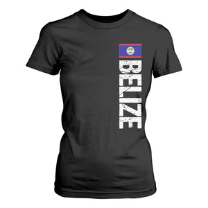 Belize Flag T Shirt For Women Distressed Central American Pride Heritage Gift TS10 Black Print Your Wear