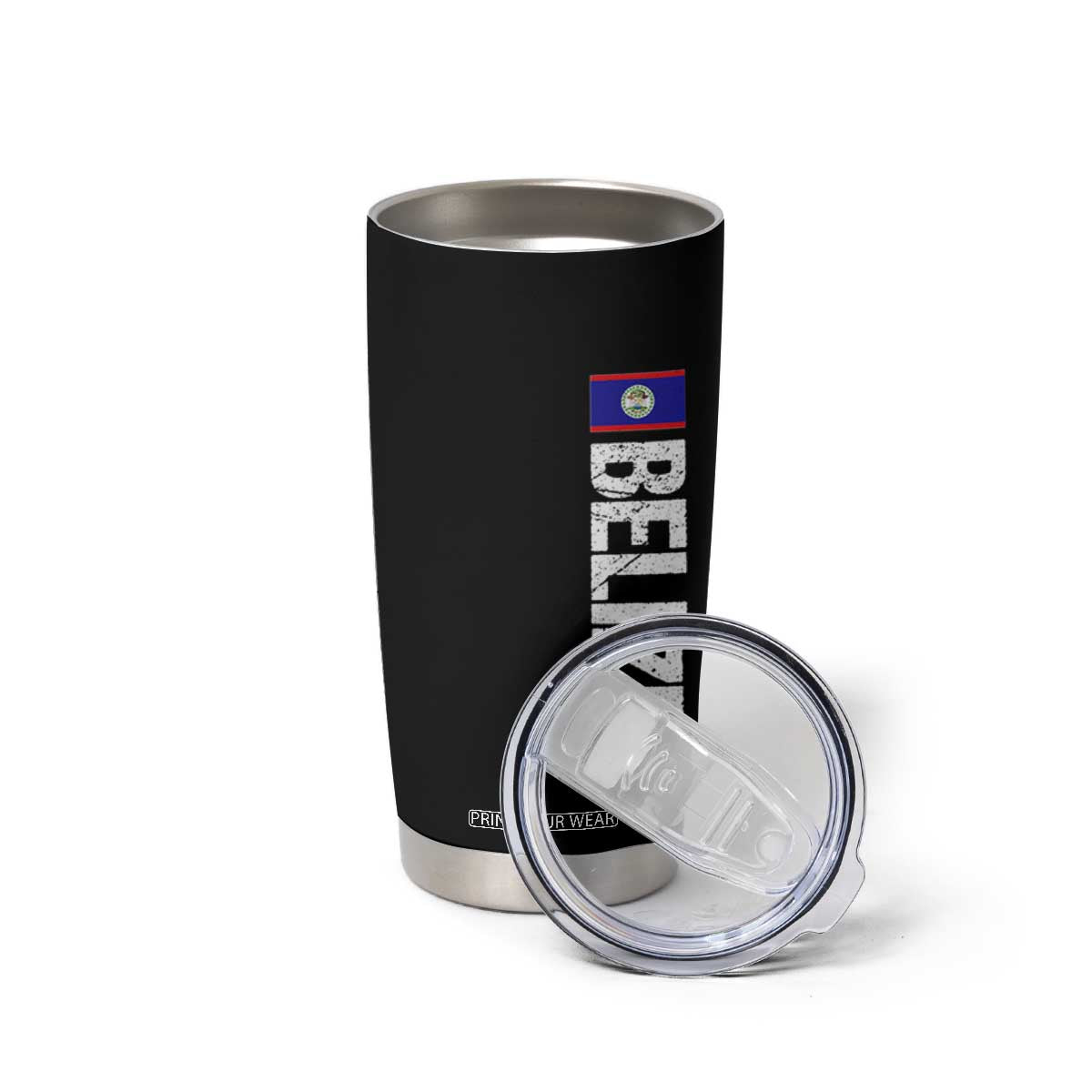Belize Flag Tumbler Cup Distressed Central American Pride Heritage Gift TS10 Print Your Wear