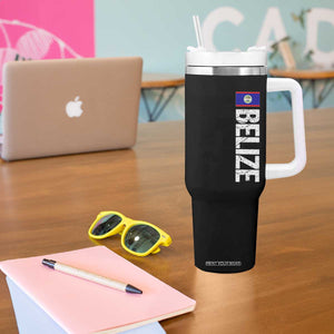 Belize Flag Tumbler With Handle Distressed Central American Pride Heritage Gift TS10 Print Your Wear