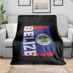 Vintage Belize Throw Blanket Distressed Flag Central American Pride Heritage Gift TS10 Print Your Wear