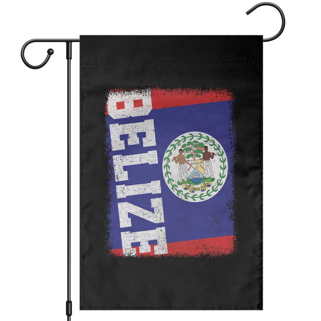 Vintage Belize Garden Flag Distressed Flag Central American Pride Heritage Gift TS10 Black Print Your Wear