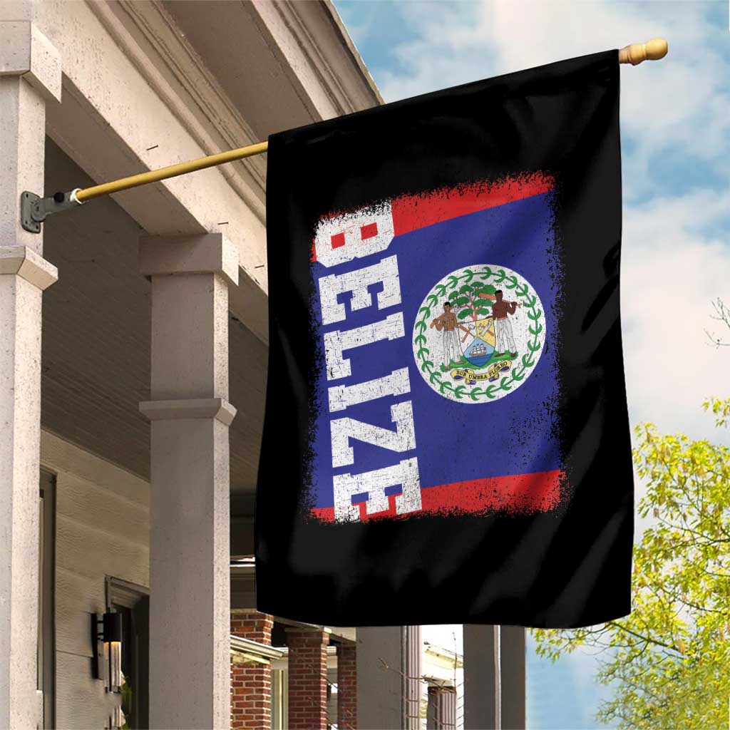 Vintage Belize Garden Flag Distressed Flag Central American Pride Heritage Gift TS10 Print Your Wear