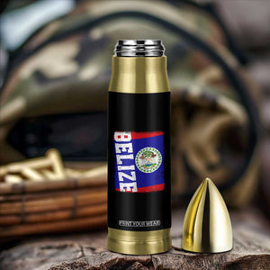 Vintage Belize Bullet Tumbler Distressed Flag Central American Pride Heritage Gift TS10 Print Your Wear