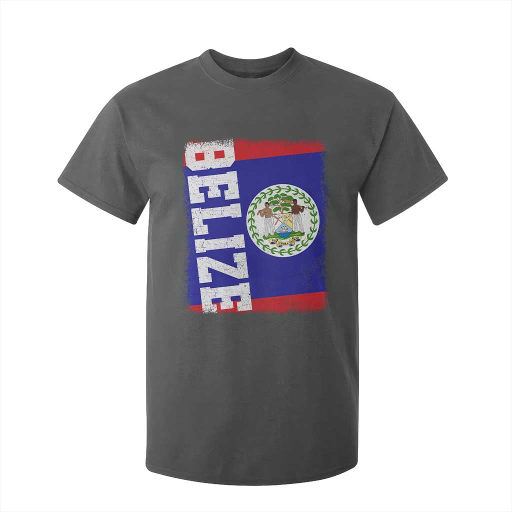 Vintage Belize T Shirt For Kid Distressed Flag Central American Pride Heritage Gift TS10 Print Your Wear