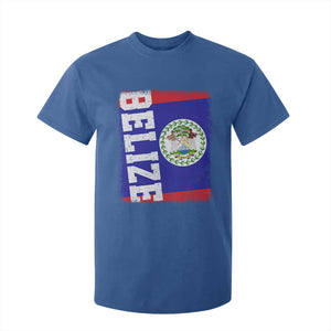 Vintage Belize T Shirt For Kid Distressed Flag Central American Pride Heritage Gift TS10 Royal Blue Print Your Wear
