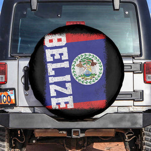 Vintage Belize Spare Tire Cover Distressed Flag Central American Pride Heritage Gift TS10 No hole Black Print Your Wear