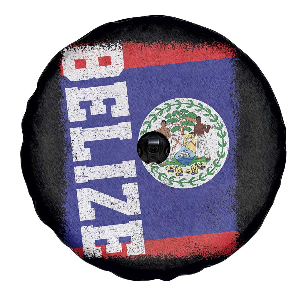 Vintage Belize Spare Tire Cover Distressed Flag Central American Pride Heritage Gift TS10 Print Your Wear