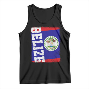 Vintage Belize Tank Top Distressed Flag Central American Pride Heritage Gift TS10 Black Print Your Wear