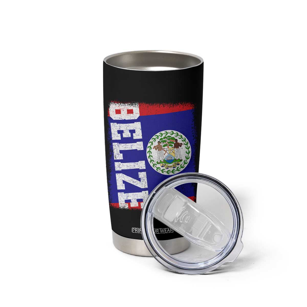 Vintage Belize Tumbler Cup Distressed Flag Central American Pride Heritage Gift TS10 Print Your Wear
