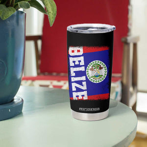 Vintage Belize Tumbler Cup Distressed Flag Central American Pride Heritage Gift TS10 Print Your Wear