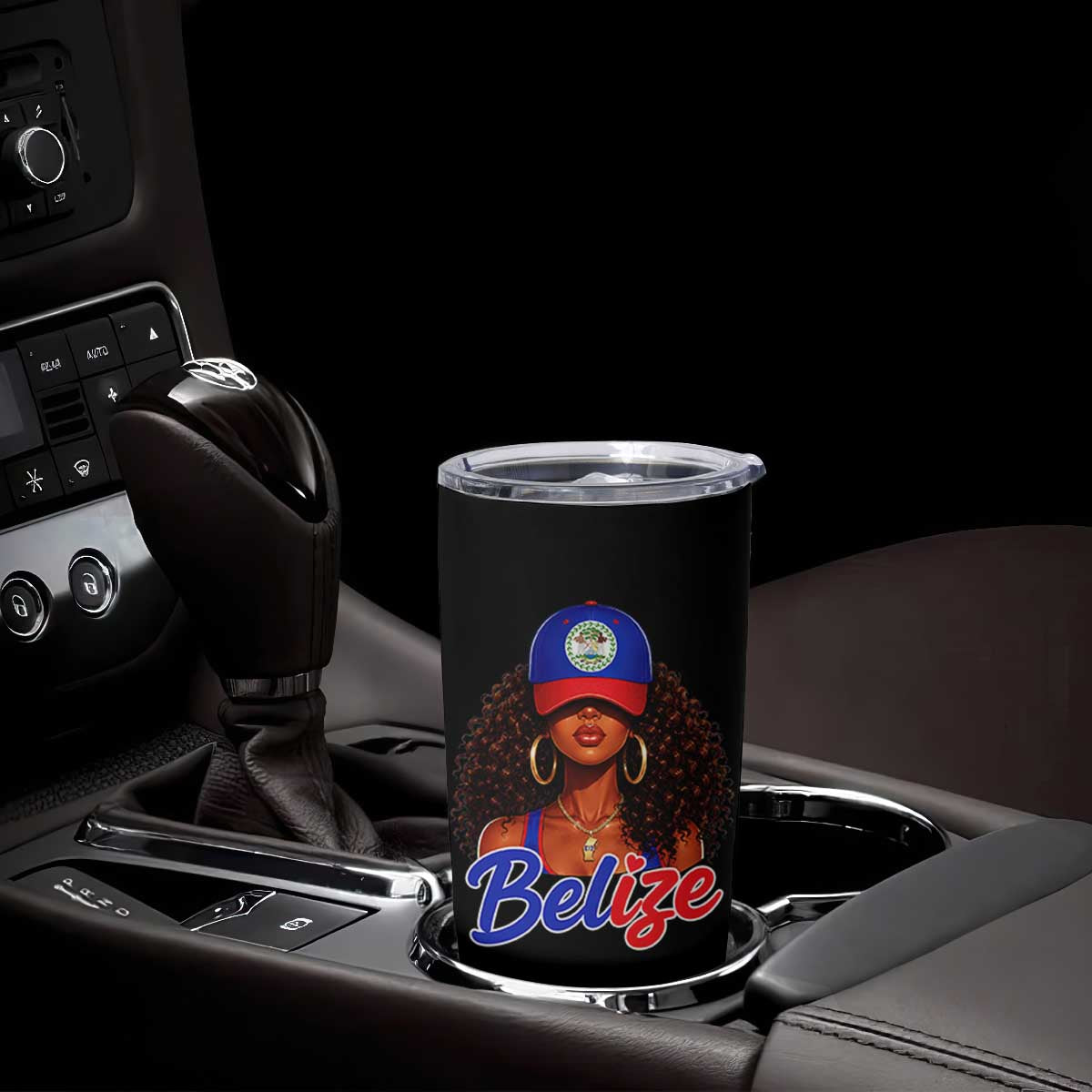 Belize Princess Tumbler Cup Melanin Afro Girl Belize Flag Heritage Gift for Black Girls TS10 Print Your Wear