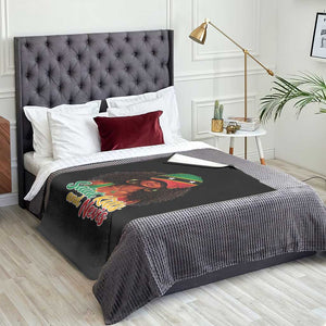 Saint Kitts and Nevis Princess Throw Blanket Melanin Afro Girl Heritage Gift for Black Girls TS10 Print Your Wear