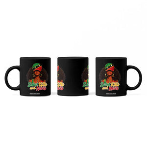 Saint Kitts and Nevis Princess Coffee Mug Melanin Afro Girl Heritage Gift for Black Girls TS10 Print Your Wear