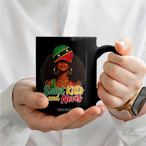 Saint Kitts and Nevis Princess Coffee Mug Melanin Afro Girl Heritage Gift for Black Girls TS10 Print Your Wear