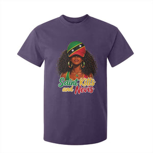Saint Kitts and Nevis Princess T Shirt For Kid Melanin Afro Girl Heritage Gift for Black Girls TS10 Print Your Wear