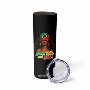 Saint Kitts and Nevis Princess Skinny Tumbler Melanin Afro Girl Heritage Gift for Black Girls TS10 Print Your Wear