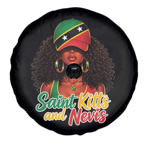 Saint Kitts and Nevis Princess Spare Tire Cover Melanin Afro Girl Heritage Gift for Black Girls TS10 Print Your Wear