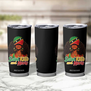 Saint Kitts and Nevis Princess Tumbler Cup Melanin Afro Girl Heritage Gift for Black Girls TS10 Print Your Wear