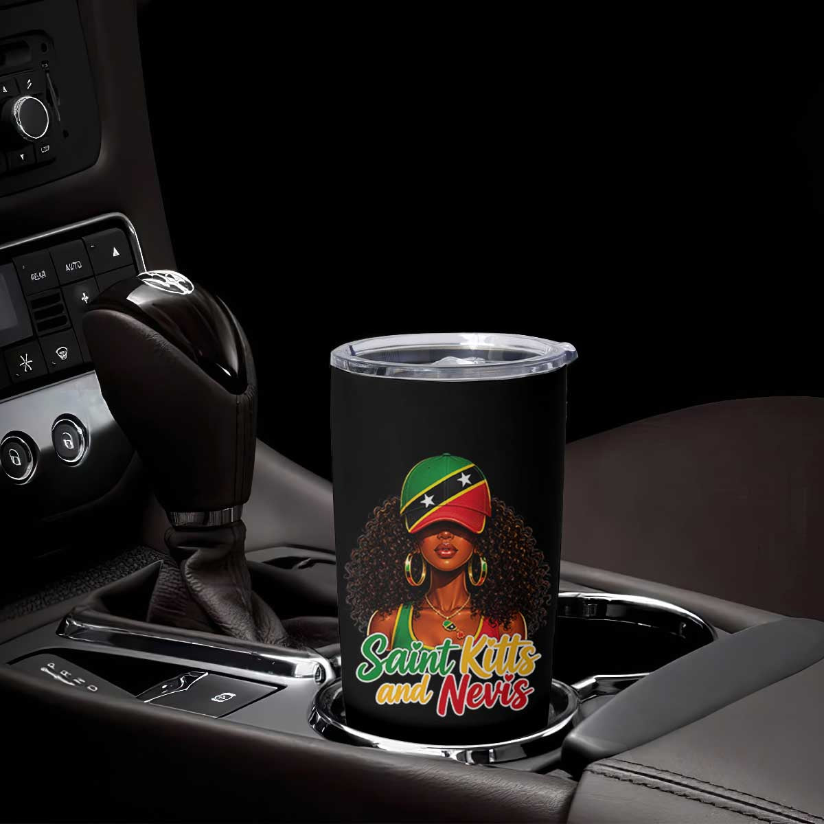 Saint Kitts and Nevis Princess Tumbler Cup Melanin Afro Girl Heritage Gift for Black Girls TS10 Print Your Wear