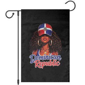 Dominican Republic Princess Garden Flag Melanin Afro Girl Heritage Gift for Black Girls TS10 Black Print Your Wear