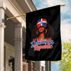 Dominican Republic Princess Garden Flag Melanin Afro Girl Heritage Gift for Black Girls TS10 Print Your Wear