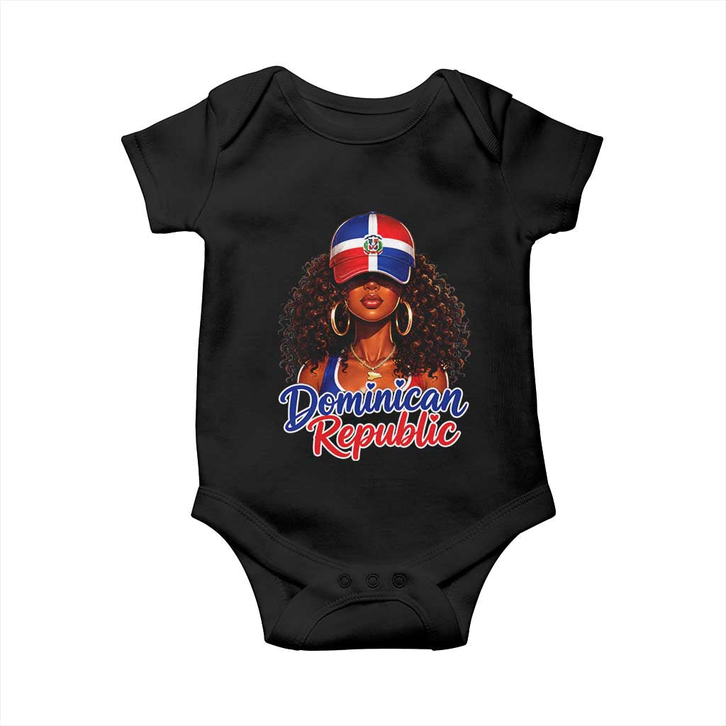 Dominican Republic Princess Baby Onesie Melanin Afro Girl Heritage Gift for Black Girls TS10 Black Print Your Wear
