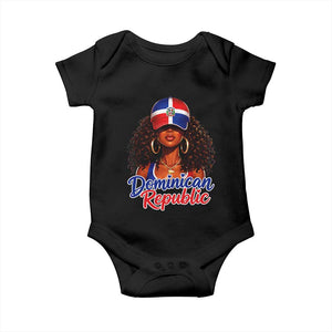 Dominican Republic Princess Baby Onesie Melanin Afro Girl Heritage Gift for Black Girls TS10 Black Print Your Wear
