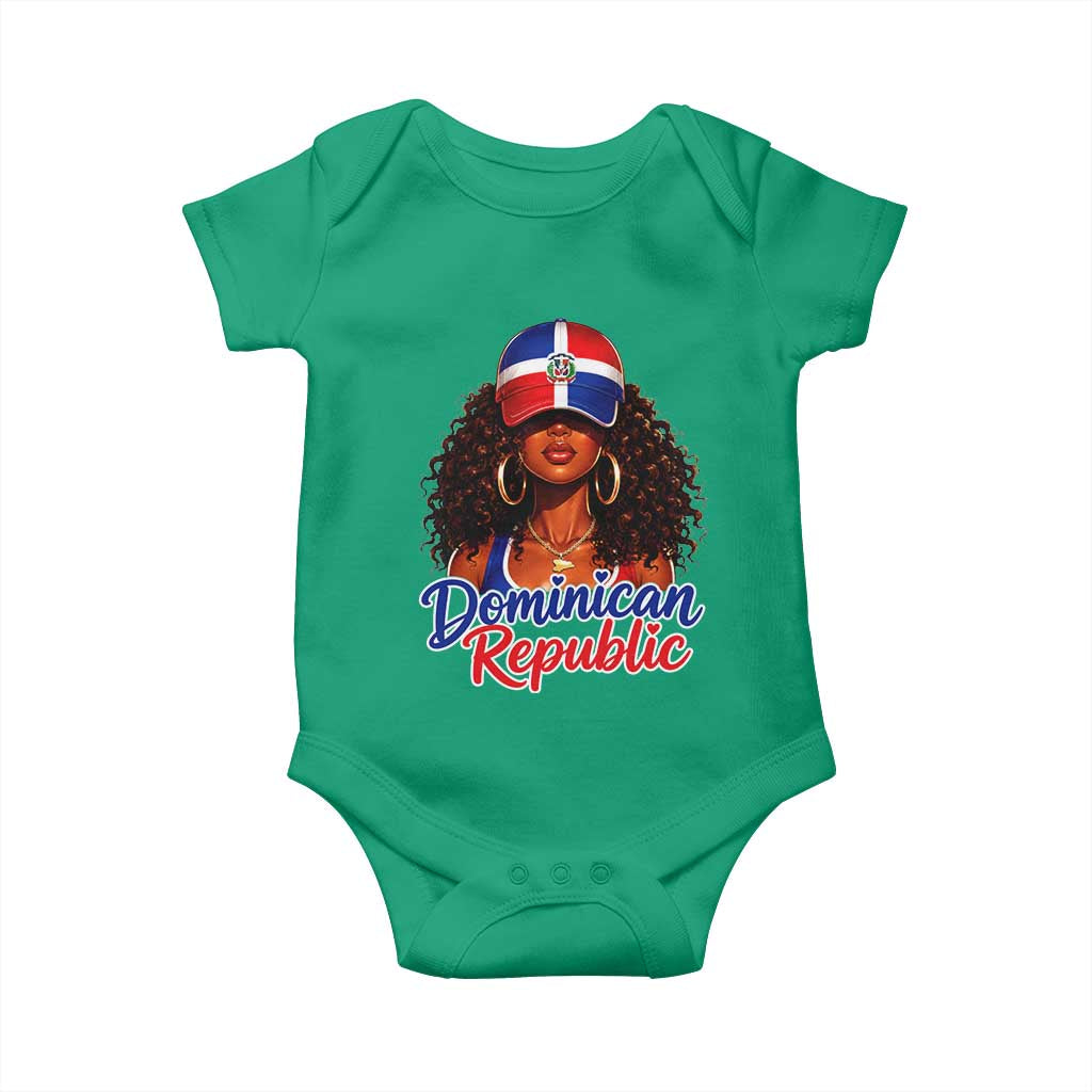 Dominican Republic Princess Baby Onesie Melanin Afro Girl Heritage Gift for Black Girls TS10 Irish Green Print Your Wear