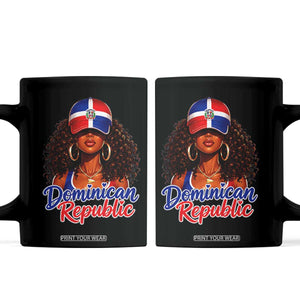 Dominican Republic Princess Coffee Mug Melanin Afro Girl Heritage Gift for Black Girls TS10 Black Print Your Wear