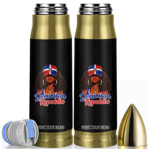 Dominican Republic Princess Bullet Tumbler Melanin Afro Girl Heritage Gift for Black Girls TS10 Black Print Your Wear