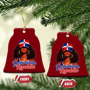 Dominican Republic Princess Ceramic Ornament Melanin Afro Girl Heritage Gift for Black Girls TS10 Print Your Wear