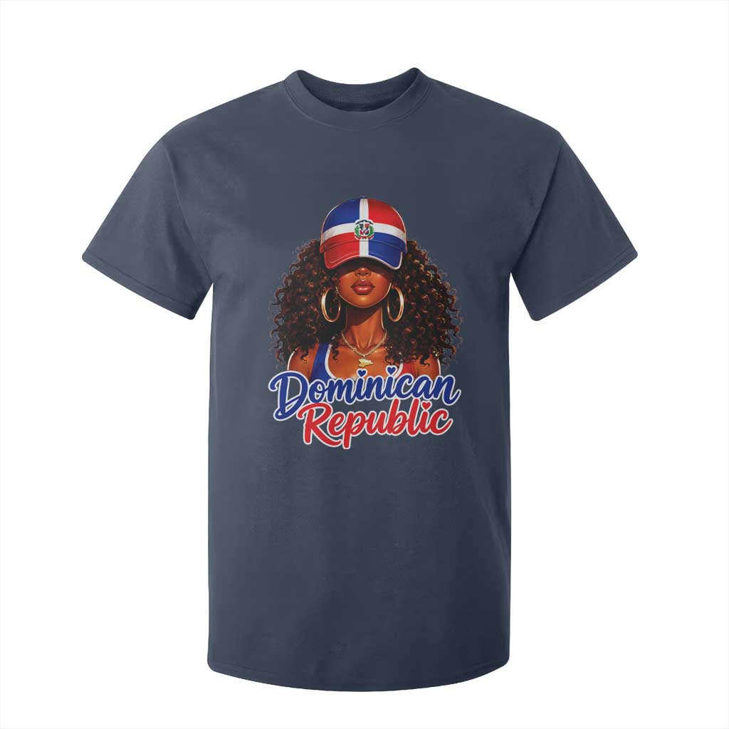 Dominican Republic Princess T Shirt For Kid Melanin Afro Girl Heritage Gift for Black Girls TS10 Navy Print Your Wear